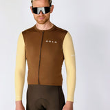 ES16 Supreme Long Sleeve Jersey. Bruin / Zand