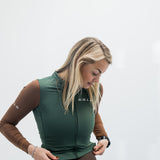 ES16 Supreme Long Sleeve Jersey. Groen / Bruin