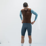 ES16 Supreme Long Sleeve Jersey. Bruin / Blauw
