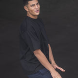 ES16 oversized T-shirt zwart