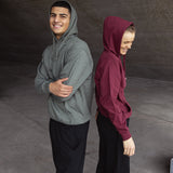 ES16 Casual hoodie gemêleerd groen