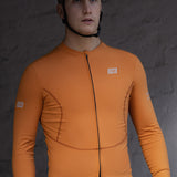 ES16 thermische fleece fietstrui. Brown Sugar