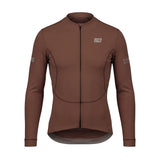 ES16 thermische fleece fietstrui. Chocoladebruin