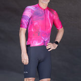 ES16 Razor fietsshirt - Marble Pink