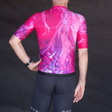 ES16 Razor fietsshirt - Marble Pink