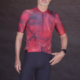 ES16 Razor fietsshirt - Marble Rosso