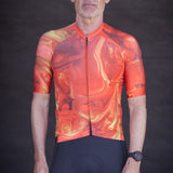 ES16 Razor fietsshirt - Marmeroranje
