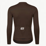 ES16 thermische fleece fietstrui. Chocoladebruin