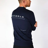 ES16 Fashion Hoodie. Blauw marine. 100% organisch katoen
