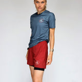 ES16 prestatiekorte broek rood
