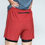 ES16 prestatiekorte broek rood