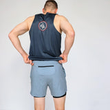 ES16 prestatiekorte broek grijs
