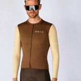ES16 Supreme Long Sleeve Jersey. Bruin / Zand