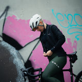 ES16 Langarm Fiets Fleece Supreme unisex. Donkerblauw.