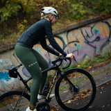 ES16 winter fietsbroek Supreme unisex - met kussen. Moss