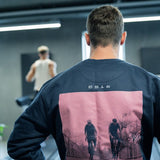 ES16 Fashion Hoodie. Blauw marine. 100% organisch katoen