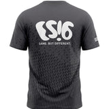 ES16 Along Cat. Hardloopshirt. Grafietgrijs.