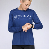ES16 Hardloopshirt LS – Performance Merino Blend Blauw