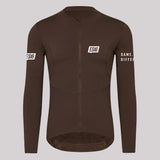 ES16 Thermofleece fietsshirt. Geschaafde chocolade