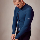ES16 Langarm Fiets Fleece Supreme unisex. Donkerblauw.