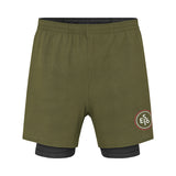 ES16 prestatiekorte broek legergroen