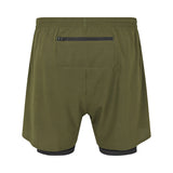 ES16 prestatiekorte broek legergroen