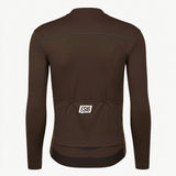 ES16 Thermofleece fietsshirt. Geschaafde chocolade