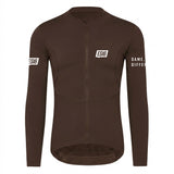 ES16 Thermofleece fietsshirt. Geschaafde chocolade