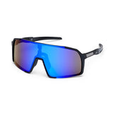 ES16 Enzo fietsbril. Zwart met blauwe lens.