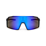 ES16 Enzo fietsbril. Zwart met zilveren lens.